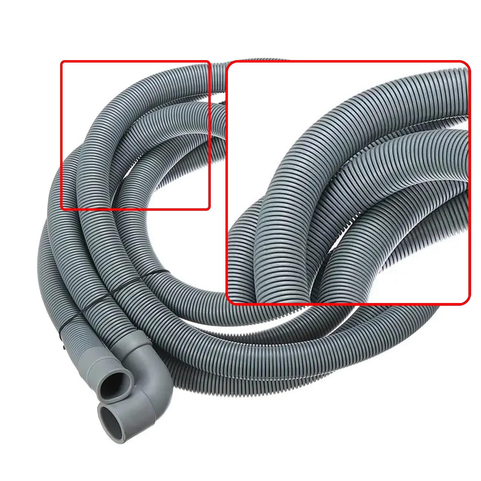 Lavatrice Lavastoviglie Tubo Di Drenaggio Uscita Tubo D'acqua Estensione Flessibile | 4M 22 Millimetri Con Bracket