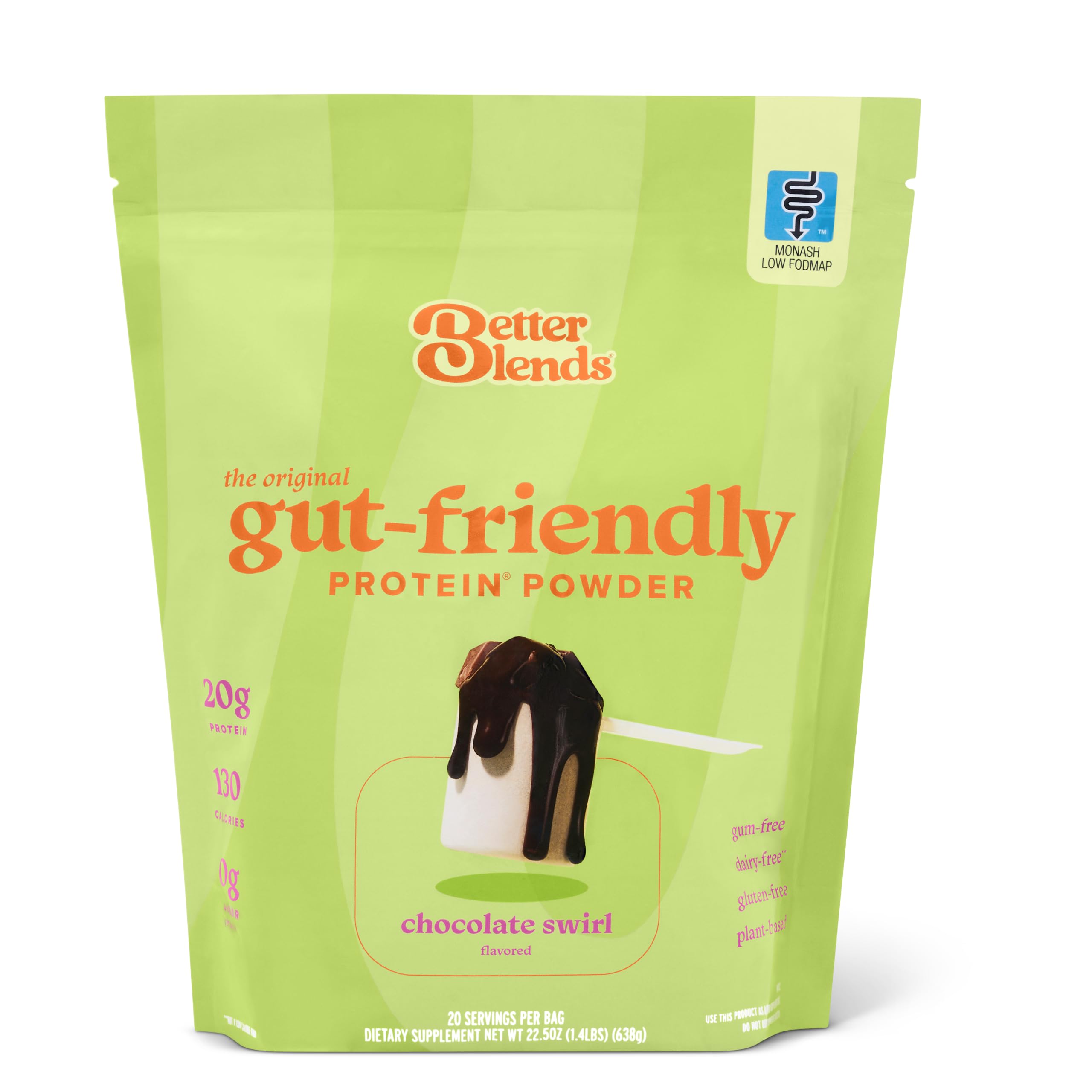 Gut-Friendly Protein Powder for Sensitive Stomachs, Low FODMAP, 20g Vegan Pea & Rice Protein with Prebiotic Fiber, Dairy-Free, Gluten-Free, No Gums or Added Sugar - Vanilla Dream — Amazon image 8
