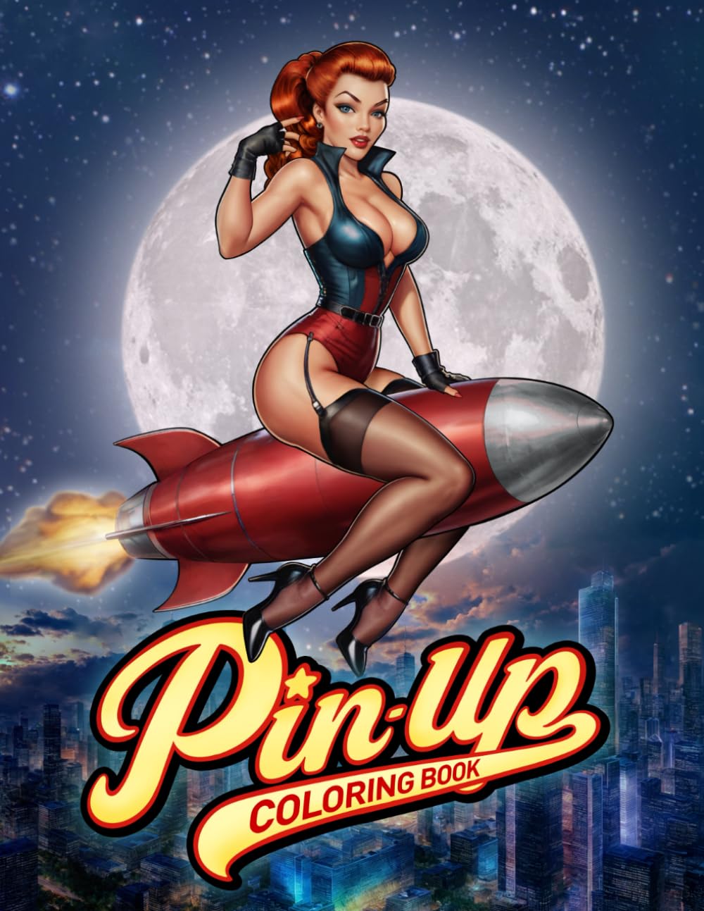 Pin-Up Girls Coloring Book for Adults: Models Vintage with gorgeous illustrations of beautiful Pin-Up babes, fun and relaxing.