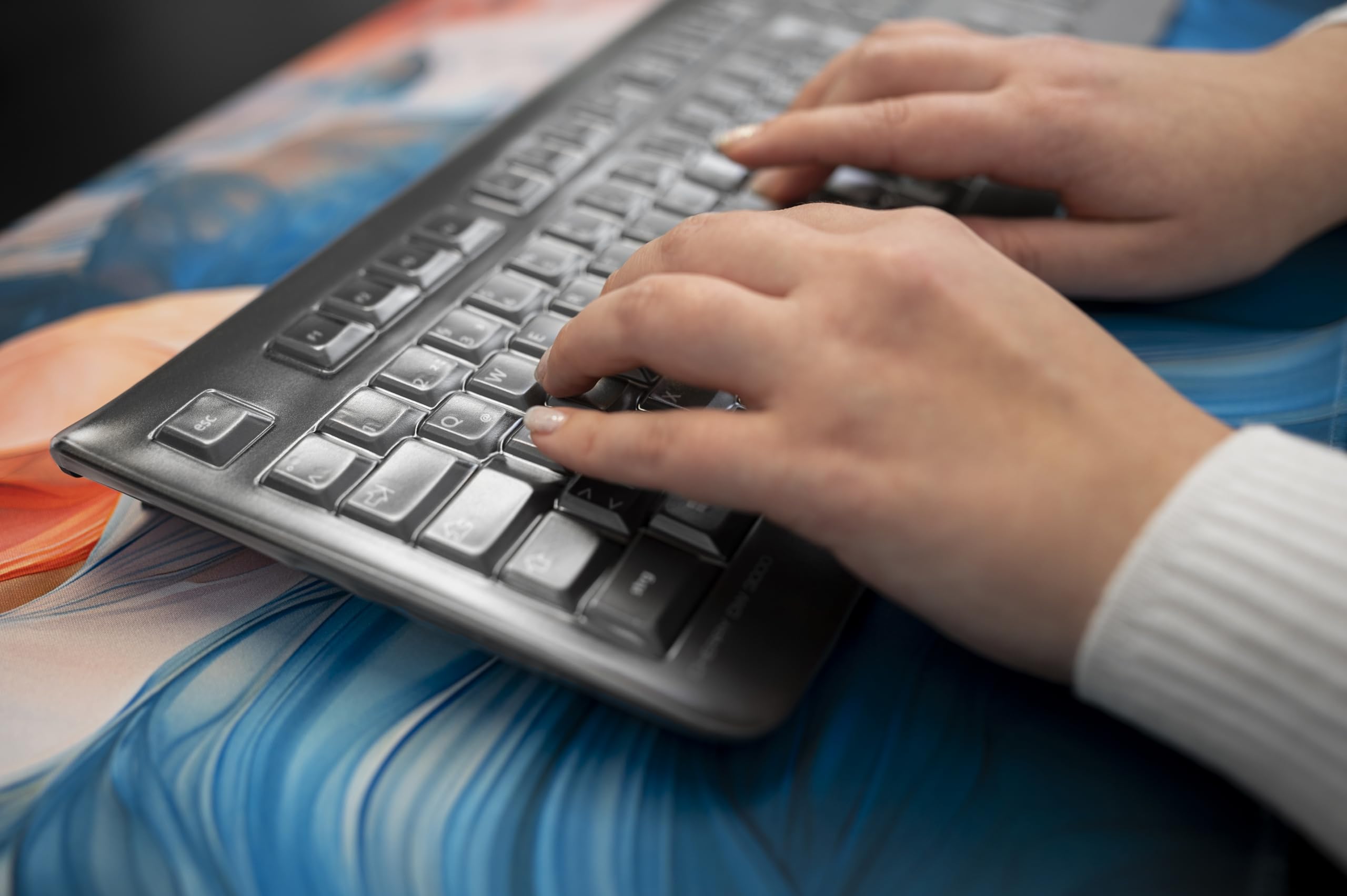 CHERRY WetEx®, Film de Protection Flexible pour Clavier, Protection fiable Contre la Contamination par Les liquides, la poussière et Les Corps étrangers Stream Keyboard