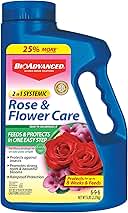 BioAdvanced 701100A 2 In 1 Rose Fertilizer and Flower Care Systemic Granules II Insect Killer, 5-Pound