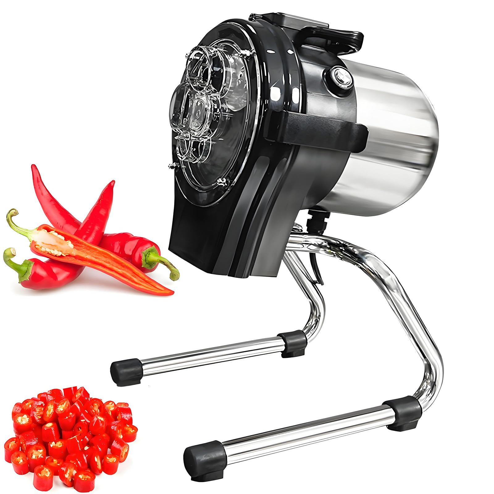 ZTCHSENZT Electric Vegetable Cutter Set, Commercial Food Processor for Chopping and Shredding Herbs, Vegetables, and Ginger,110cl