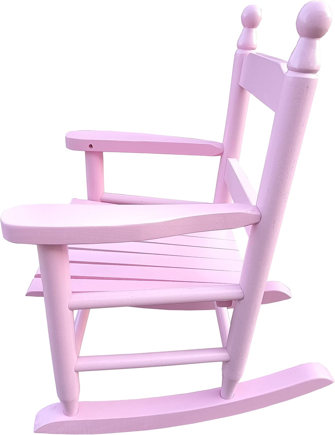 Childs Wood Rocking Chairs Classic Porch Rockers for Boys and Girls Indoor Outdoor Kids Rocking Chair Seats Childrens Furniture Rocker for Nursery Bedroom (A Type-Pink)