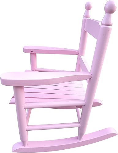 Miniatura 5 de Goujxcy Mecedora para niños, mecedora para niños pequeños, mecedora para niños con balancín clásico y construcción de madera dura, para niños,