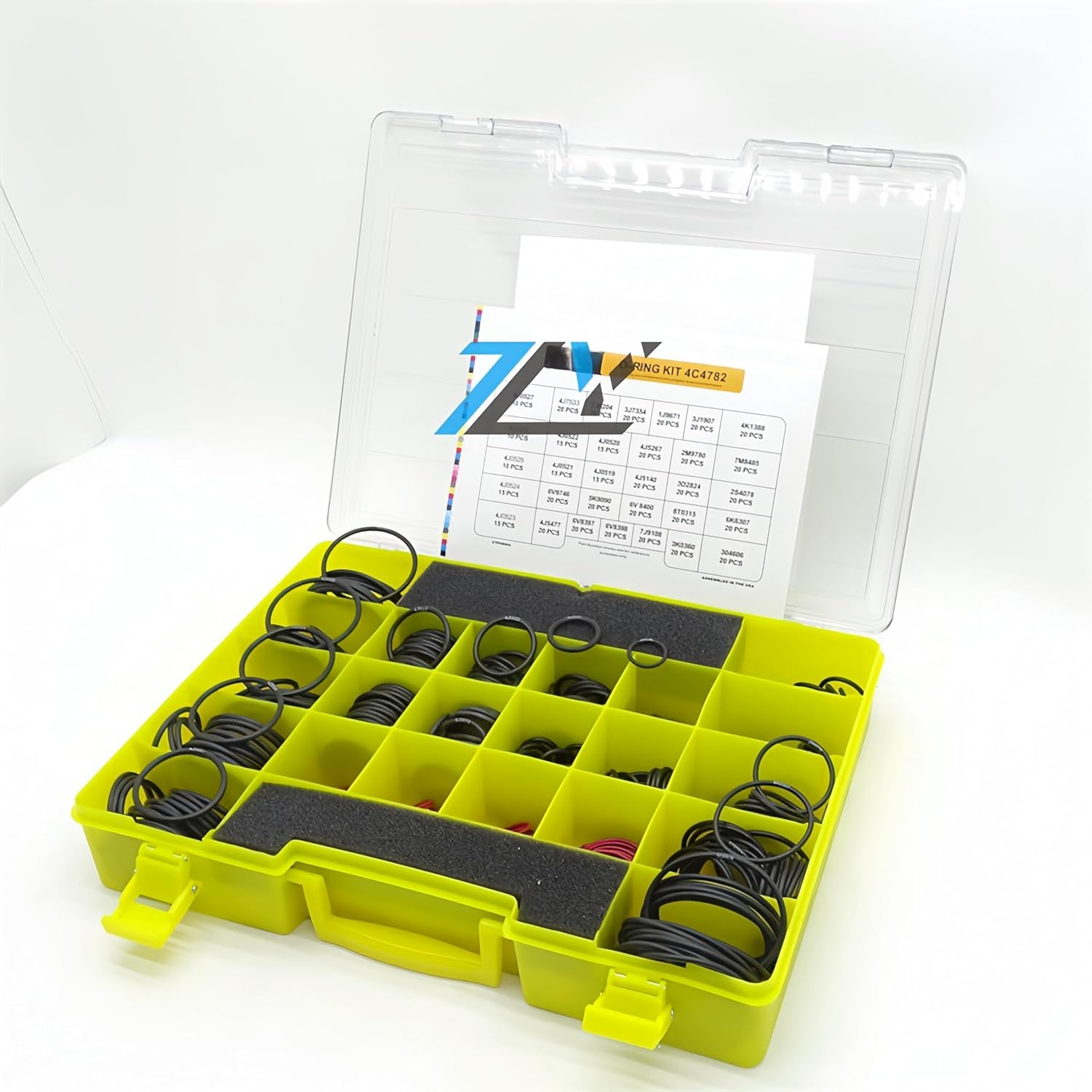 Seal O-Ring Kit 4C-4782,Nitrile 90, Hydraulic Hose Fitting Orings, Fits for CAT Excavator 2701528 4C4782 Replacement