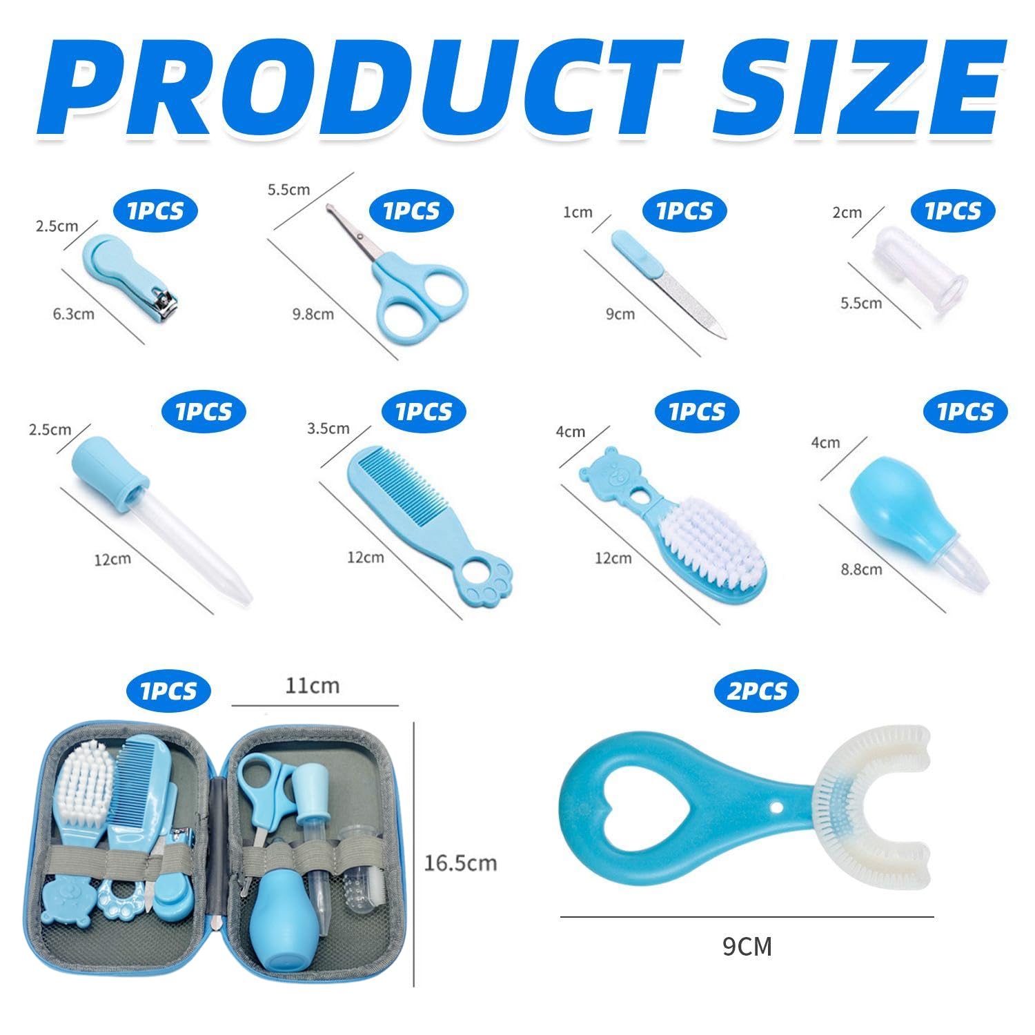 1 set da bagno per bambini, 2 spazzolini da denti per bambini, prodotti per bambini portatili da esterno, kit per la salute e la bellezza del bambino, accessori per neonati