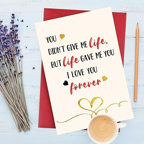 Miniatura 3 de Tarjeta de cumpleaños para esposa, marido, tarjeta de aniversario para esposa, novia, novio, tarjeta de feliz día de San Valentín para ella, él,