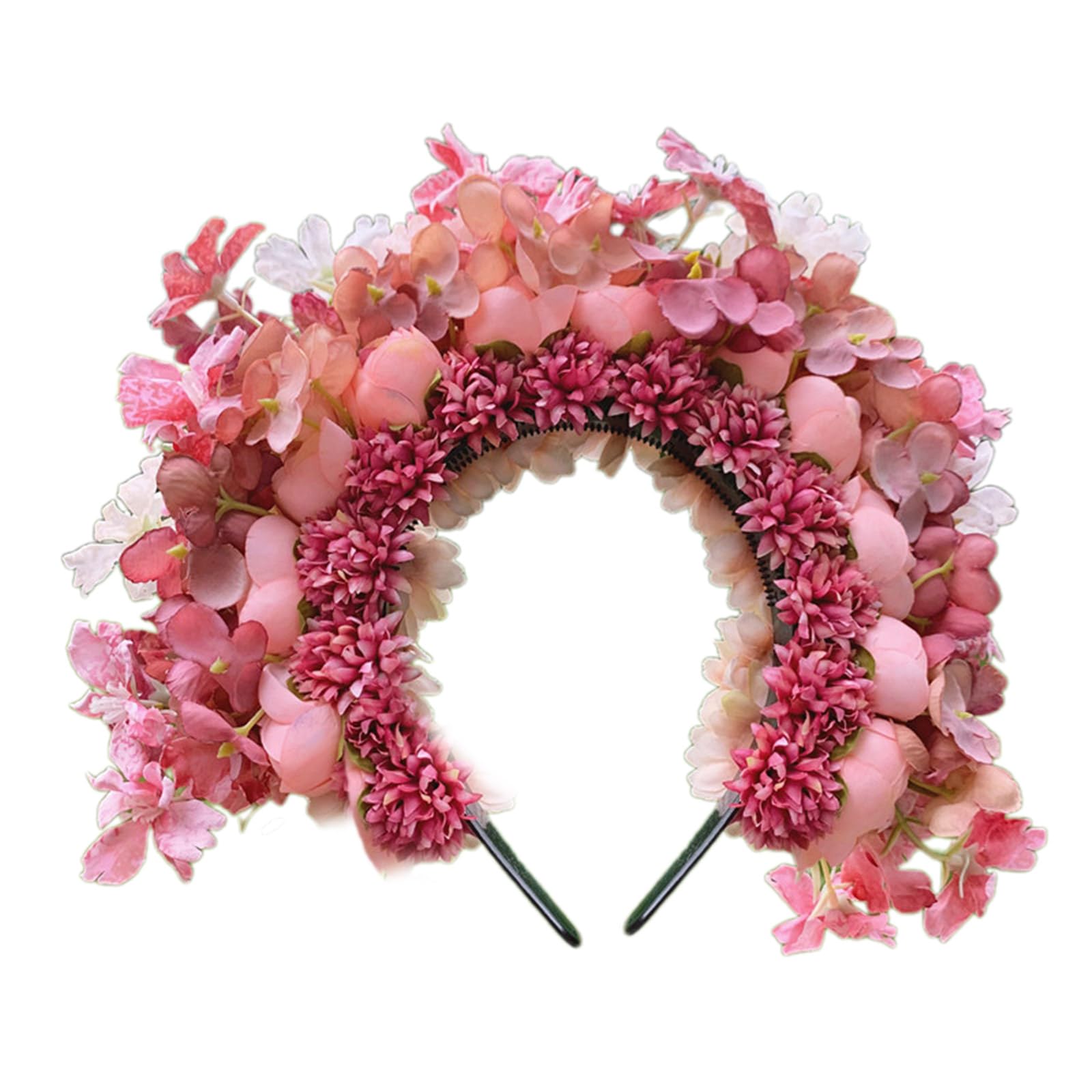 Ethnisches Braut-Stirnband, Haarkranz, Blumenkrone, Hochzeit, Blume, Stirnband, Strandhaarband für Damen, Accessoire