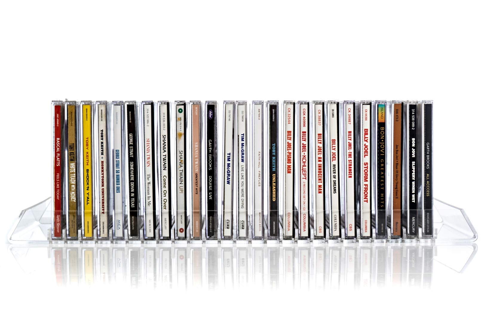 CD Storage Holder Rack Display Clear Acrylic Compact Disc Organizer