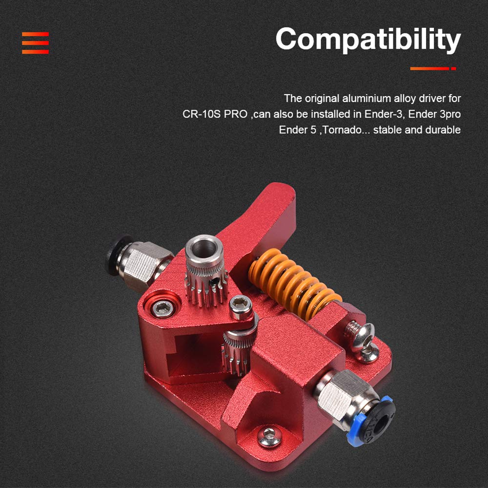 Bigtreetech 3D Printer Upgrade Dual Gear Extruder, MK8 extruder Dual Driver Metal extruder kit CR-10S Pro/CR-10/CR-10S/Ender3/Ender 3 pro 1.75mm Filament : Industrial & Scientific