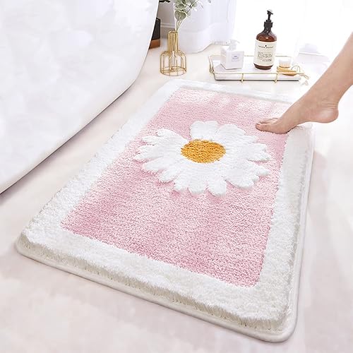 Miniatura 9 de ANNARUGER Alfombra de baño verde de microfibra ultra suave, 20 x 32 pulgadas, extra absorbente, lavable a máquinaseco, antideslizante, para bañera,