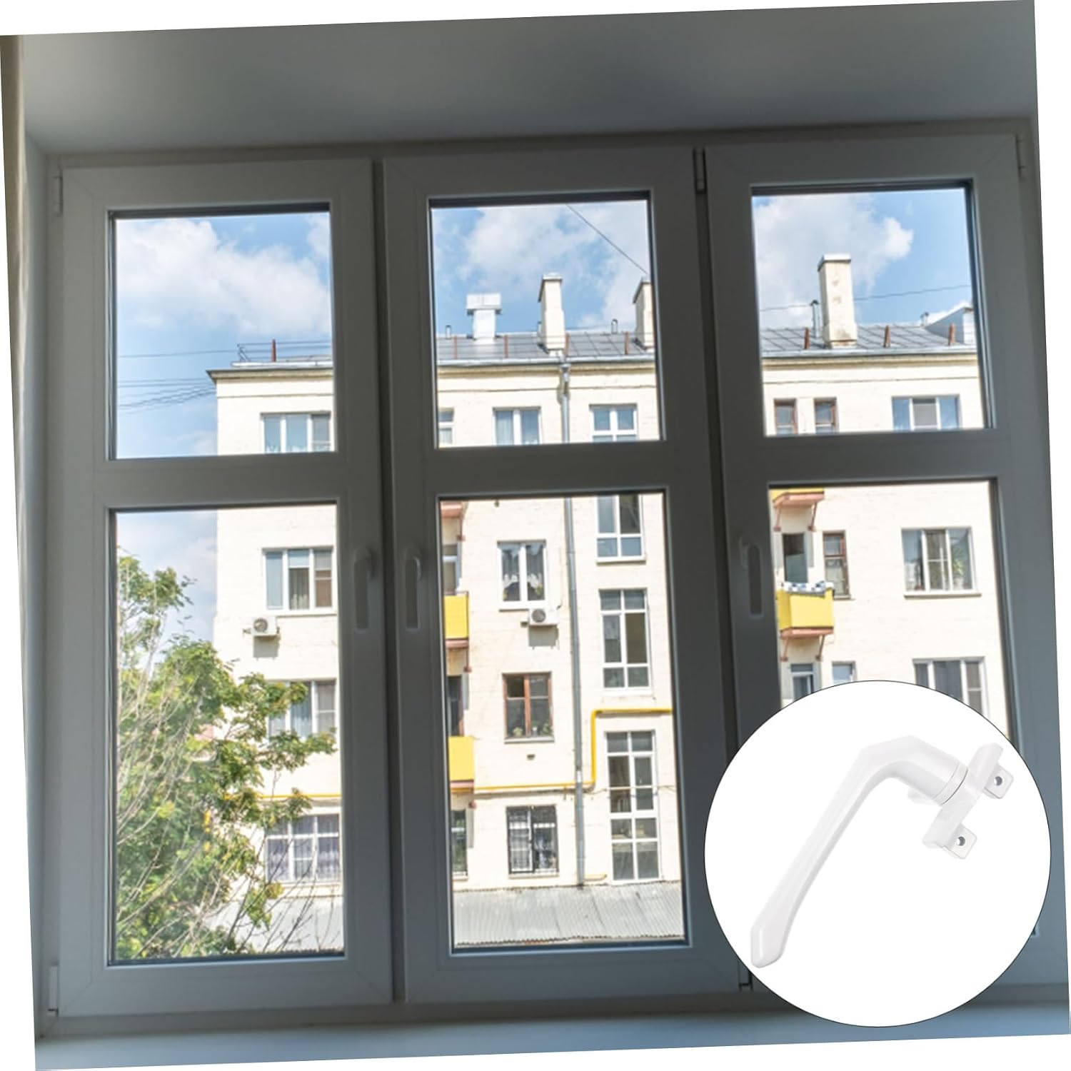TEHAUX 4pcs Window Crank Handle Right Hand Operator for Opening Ergonomic Design for Comfort Stylish Finish Simple Installation