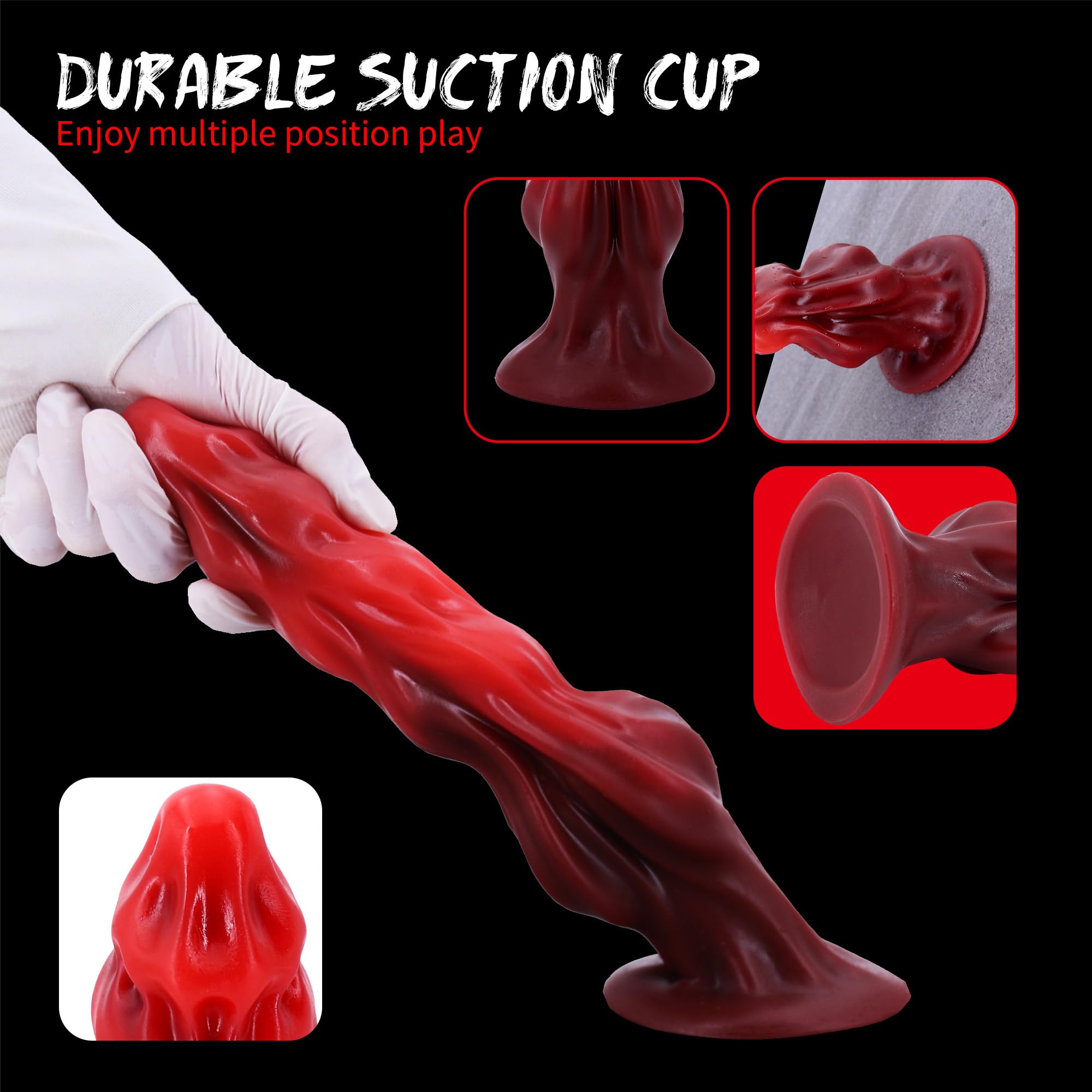 Squirting Dog Dildo Silicone 8.19'' Realistic Animal Dildos with Suction Cup Dragon Dildo Canine Dildo Anal Toys for Couples Women Strap On(): Dragon Dildo Realistic Thick Dog Dildos 8.6inch Anal Plug with Suction Cup, Red Silicone Knotted Monster Dildo for Women G Spot Couples Gay Men(Red)