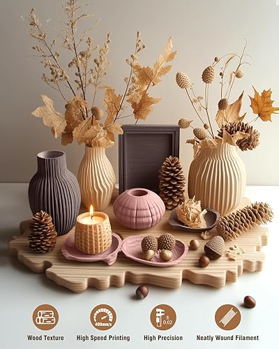 Vista 56 de SUNLU - Filamento PLA de seda de 1.75 mm, filamento brillante para impresora 3D, precisión dimensional +/- 0.02 mm, 1 kg, 330 metros, plata sedosa