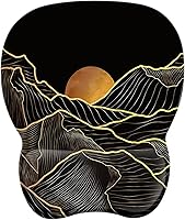 Vista 15 de EooCoo Alfombrilla ergonómica para mouse con soporte de muñeca, alfombrilla de mouse con reposamuñecas de espuma viscoelástica y base antideslizante