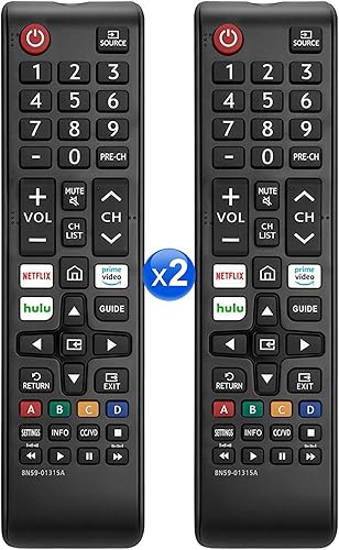 Miniatura 8 de Paquete de 2 mandos a distancia universales para Samsung TV, control remoto para Samsung Smart TV, LED, LCD, HDTV, 3D TV, BN59-01315A, control