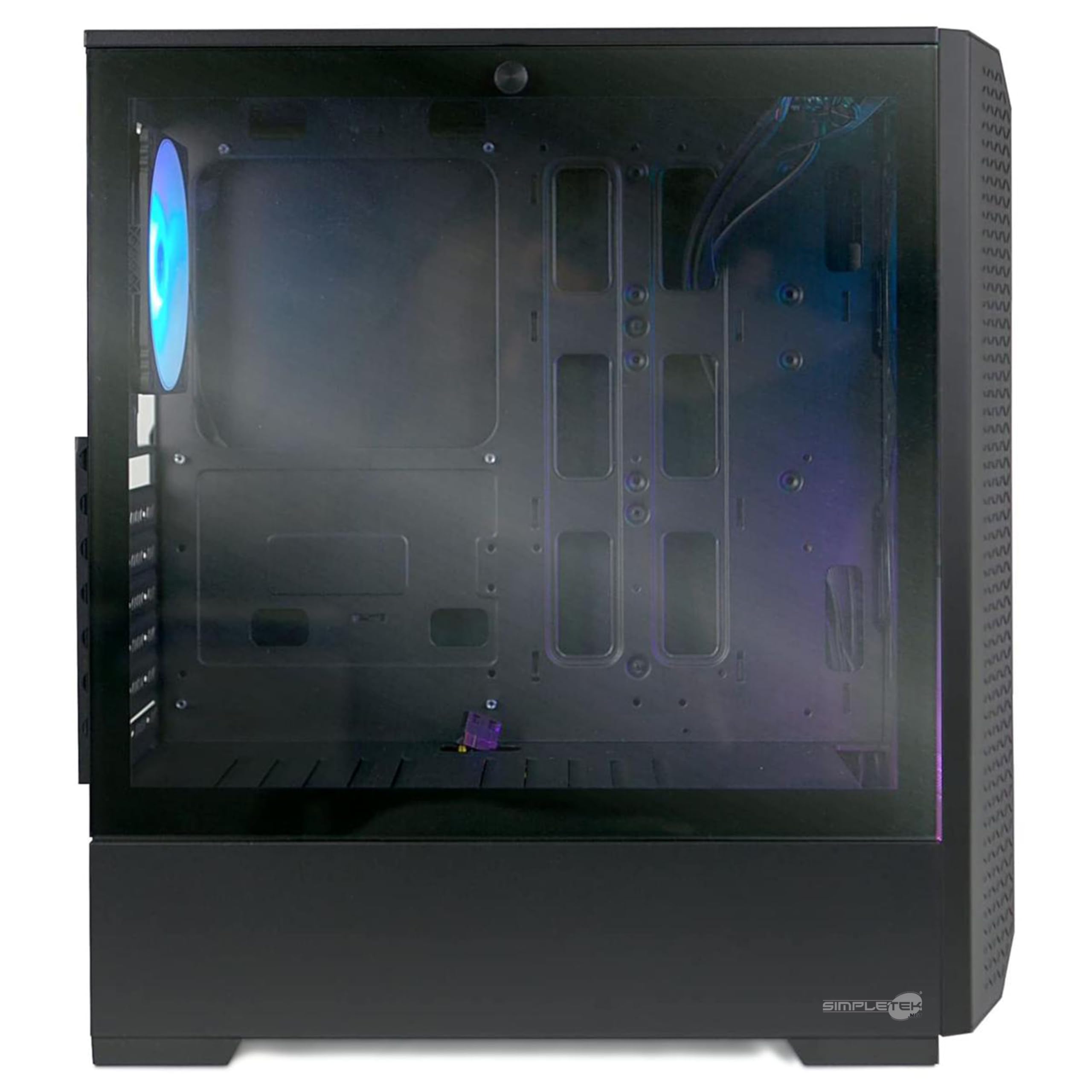 SIMPLETEK - Computer Desktop di 14th Gen | Core i9 14900T RAM 4GB SSD 120GB | Case da Gaming in Vetro, Incluso Windows 11 Pro e GPU dedicata RTX4070 12GB