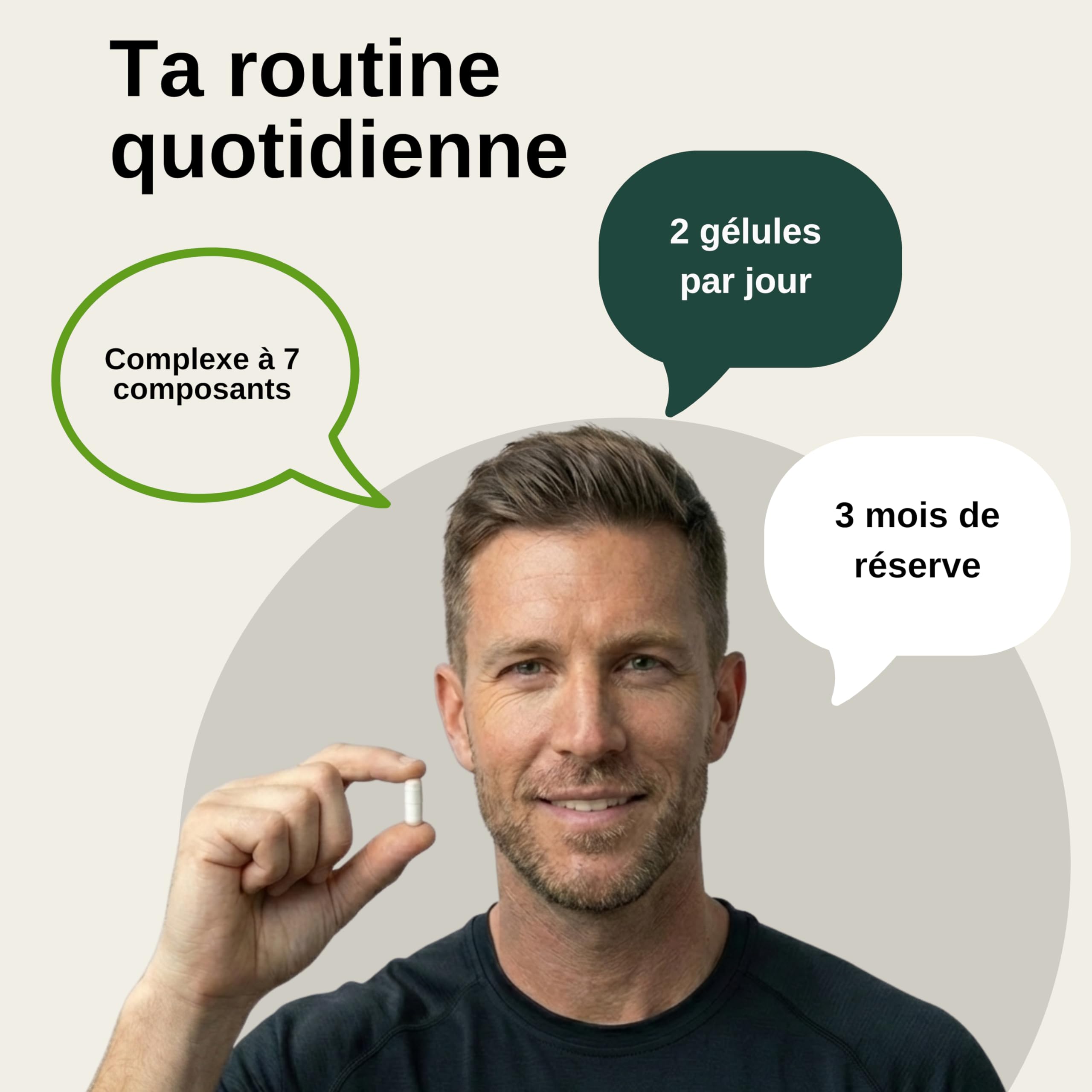 Vita Elements Complexe Acide Hyaluronique Collagène - 180 Gélules - Enrichi avec Biotine, Sélénium, Zinc, Vitamine C & Extrait de Bambou - 3 Mois de Stock - Testé en Laboratoire (3)