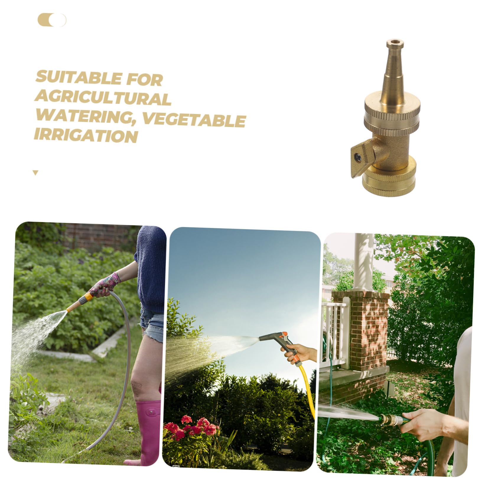 5 Ensembles Boule Laiton pour Arrosage de Jardin Irrigation Pratique Durable pour Tuyaux Arrosage