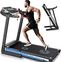 SYTIRY Treadmills for Home with TV Screen and WiFi,Smart Foldable Treadmill Machine,3D Virtual Sports Scene,HiFi Speakers,Popular APP for Social Networking,Video,and Search,Walking Pad Treadmill