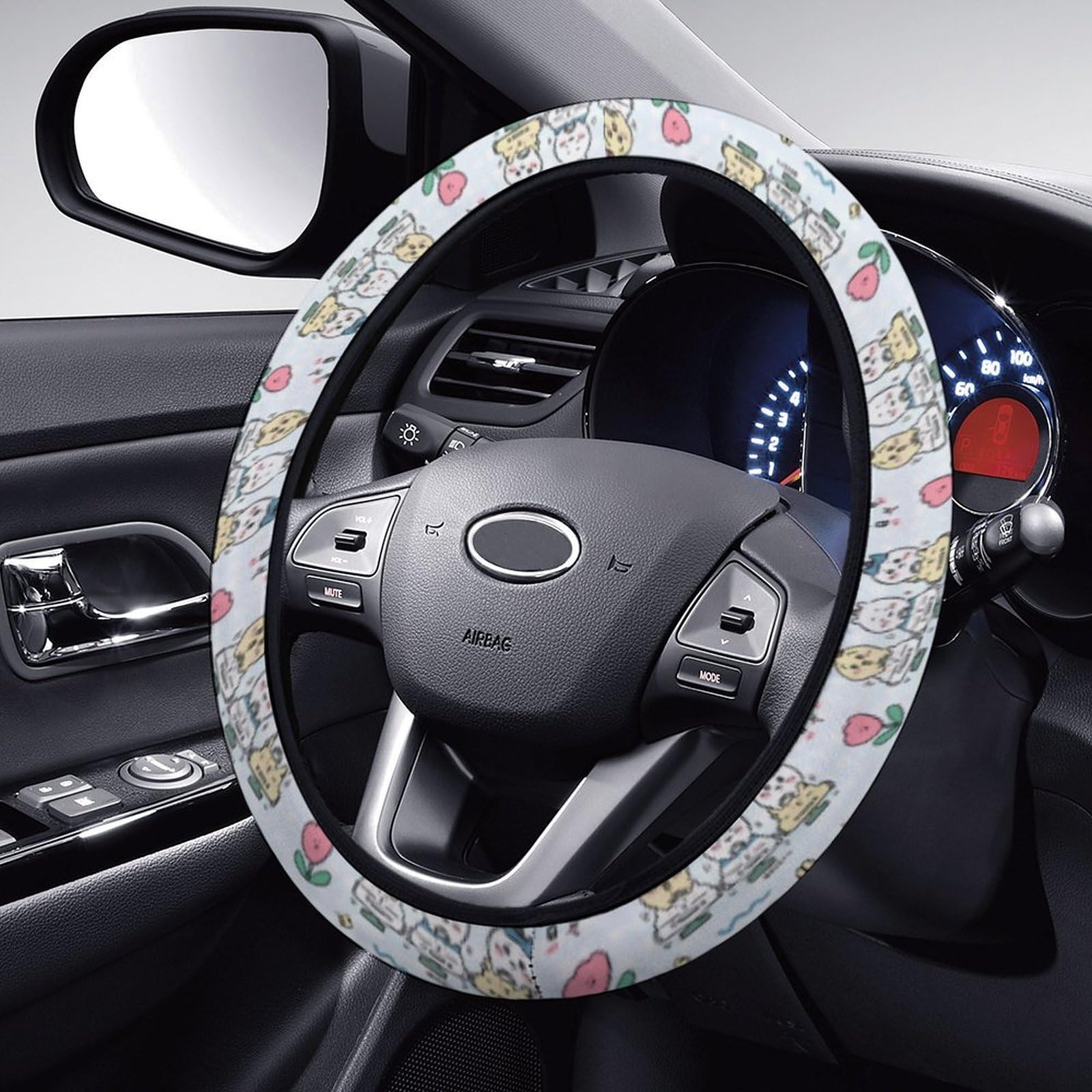 Amazon | ちいかわ（ハチワレ） ハンドルカバー 車用