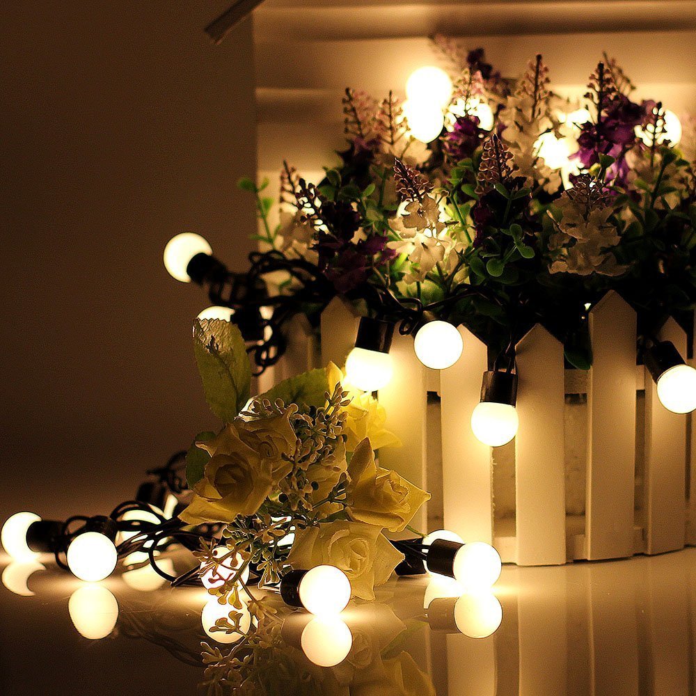 TECHNO E-TAIL 20 LED Decorative Ball String Lights, Ball Hanging Fairy Christmas Lights for Home Decoration (Warm White)