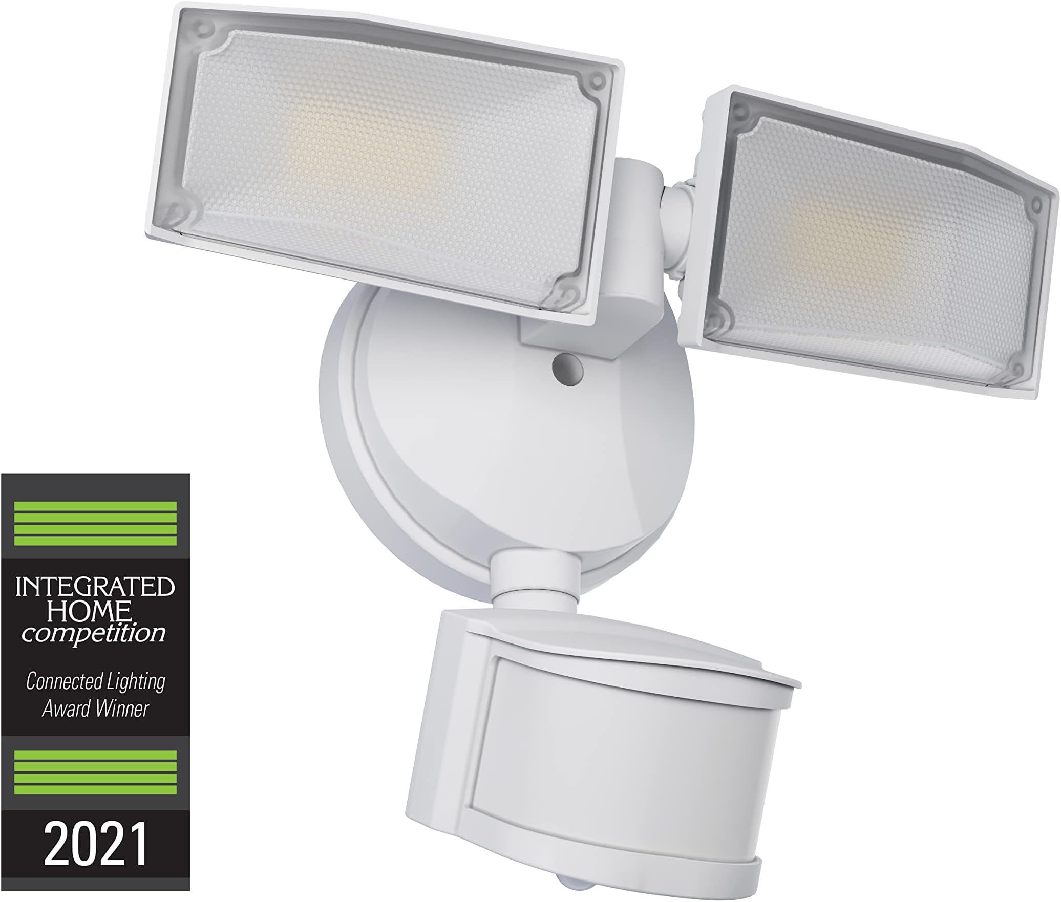 Good Earth LightingSmart LED Motion Activated Security and Area Flood Light - Wi-Fi + Bluetooth, White, Direct Wire, 2250 Lumen, Tunable Color Temp 3000K-5000K, 50K Hr Rated Lamp Life