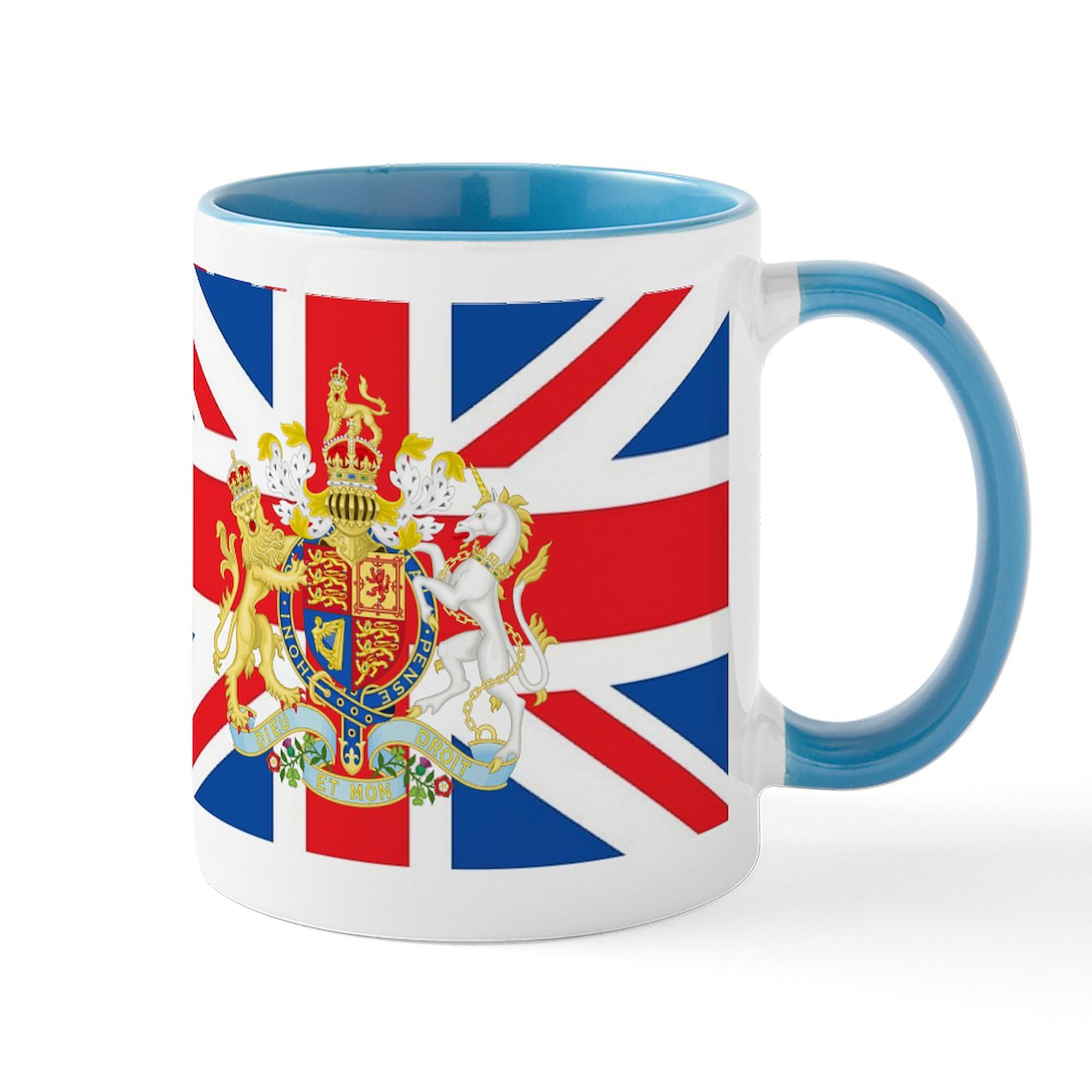 CafePress British Flag With Royal Crest Mug 11 oz (325 ml) Ceramic Coffee Mug