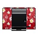 Khushimit® LED LCD Smart TV Cover Comes with Transparent 30 MM Polythene Layer Dust Free Polyvinyl Chloride Printed Water/Oil Proof Fabric Used Compatible for All Brand TV (32Inch) Model No. KM_32004 gallery image