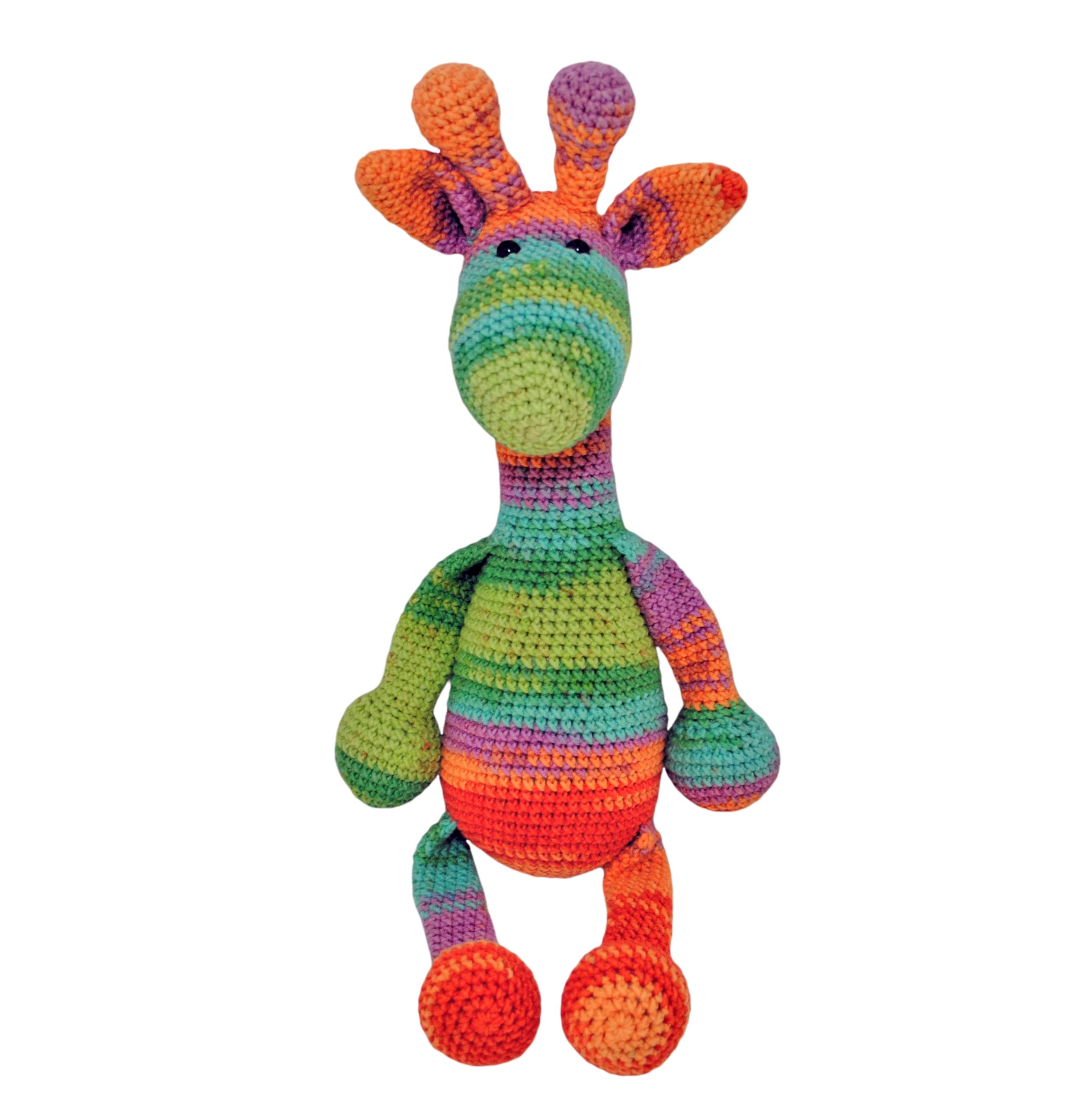 Girafe peluche 43cm crocheté main doudou Marshmallow Toys - 6