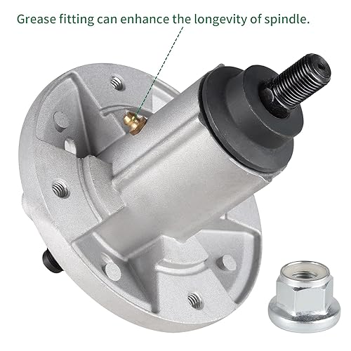 Miniatura 2 de Linsatine GY20454 - Conjunto de husillo para John Deere LA100, 110, 115, 120, 125-LA165, D100-D160 X110 X120 X140, para cubierta de cortacésped de