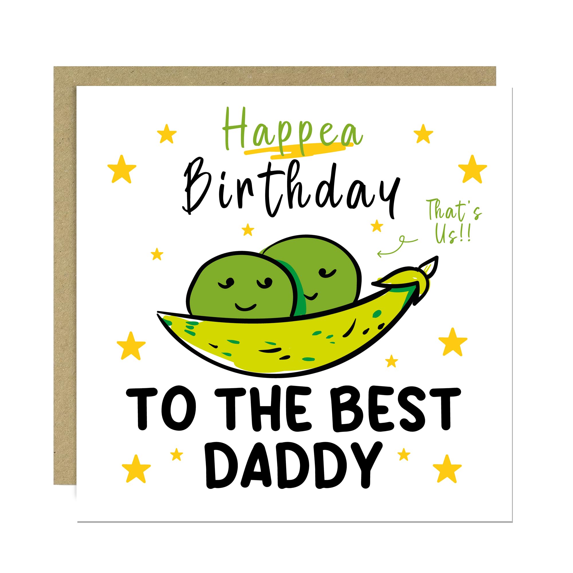 RED OCEAN Happy Birthday To The Best Daddy Card With Kraft Envelope Included Best Daddy Cards Funny Greetings Card For Dad From Daughter Son