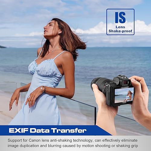 Miniatura 6 de Adaptador de lente EF-EOS M, anillo de control de convertidor de lentes de enfoque automático para lente Canon EFEF-S a EOS M (montura EF-M ) con