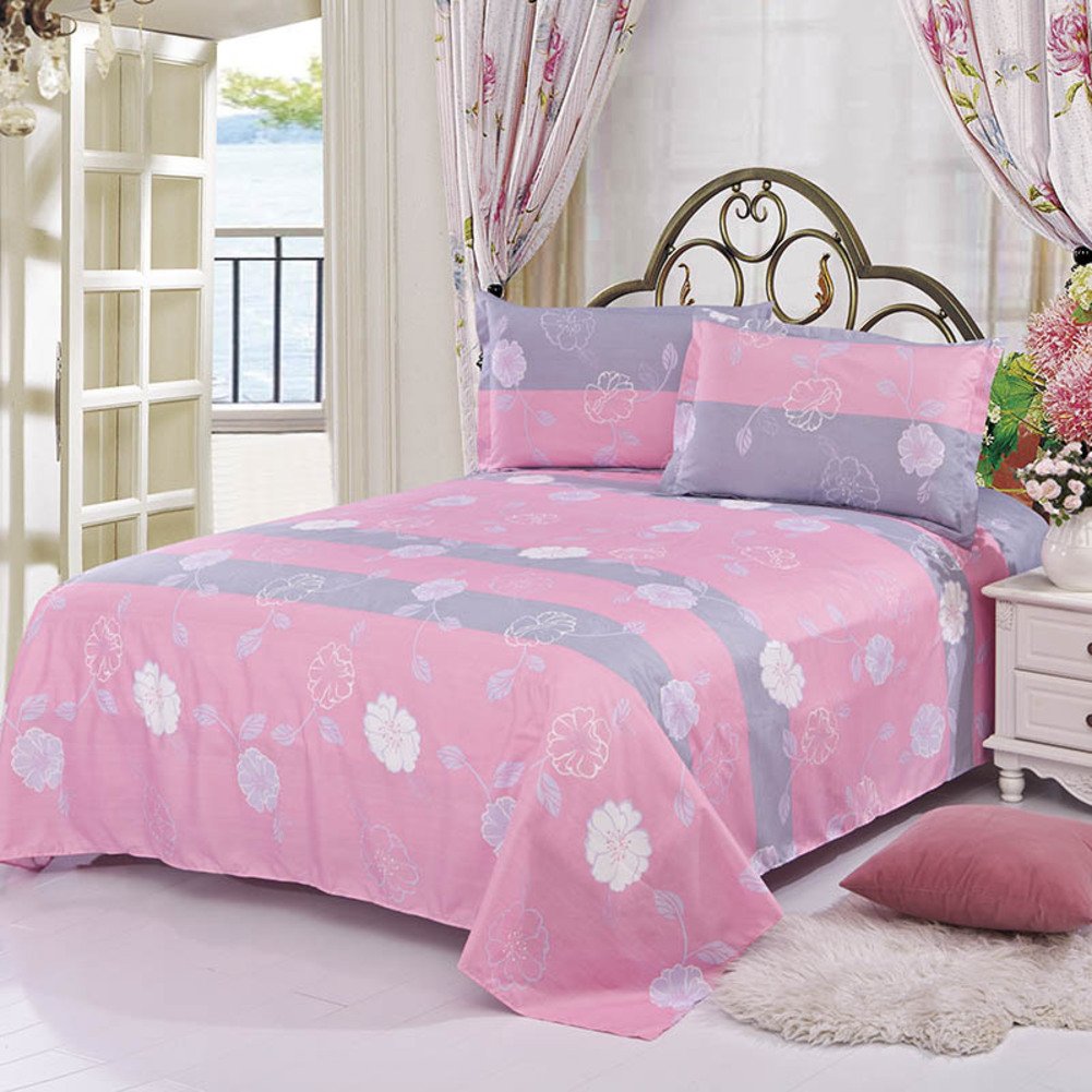 Feuilles individuelles drap plat lit 1 place super doux 160x230cm