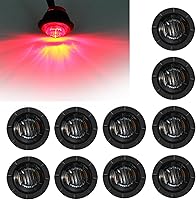 Vista 13 de FXC - 10 luces LED redondas de 1,9 cm - frontales y traseras, luz intermitente lateral, intermitentes para camión, coche, autobús, remolque