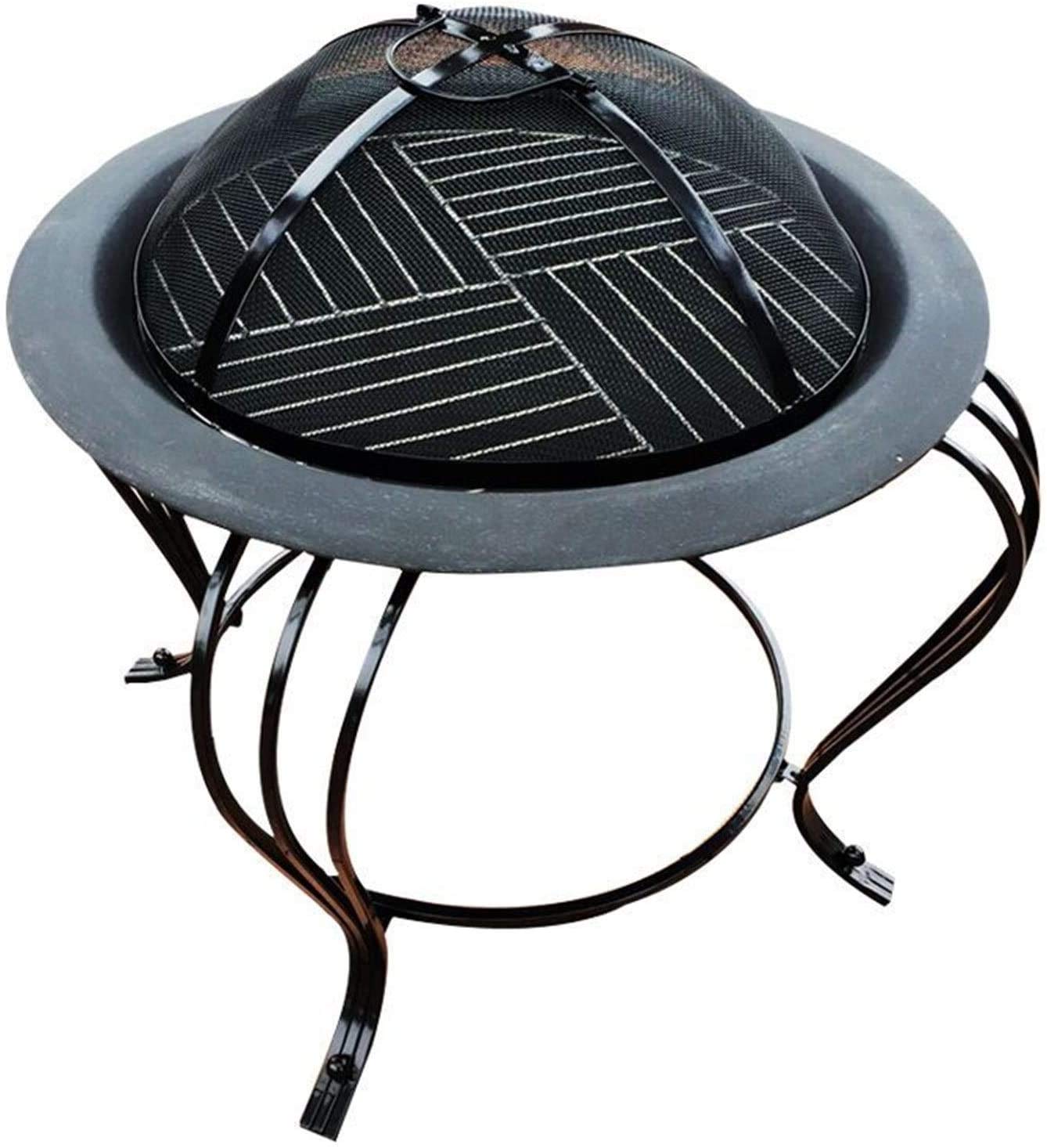 Feuerstellen im Freien, Holzbefeuerte Feuerstelle, Feuertische im Freien, Holzkohlegrill, natürliche Holzheizung, Feuerstelle, für Hinterhof, Camping, Picknick, Lagerfeuer mit Abdeckung, Gri