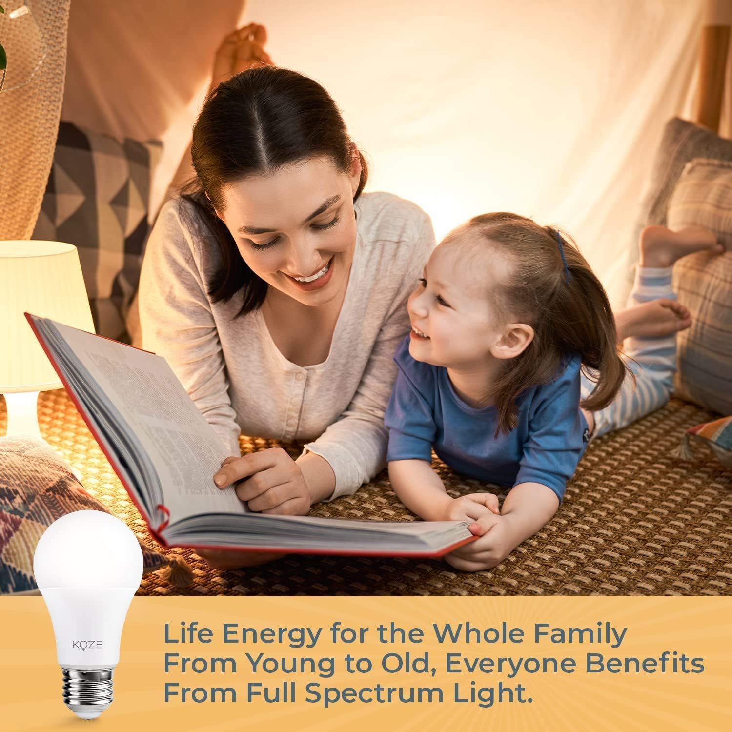 Amazon.com: KOZE Night Light Bulbs Amber Lights Blue - Blocking