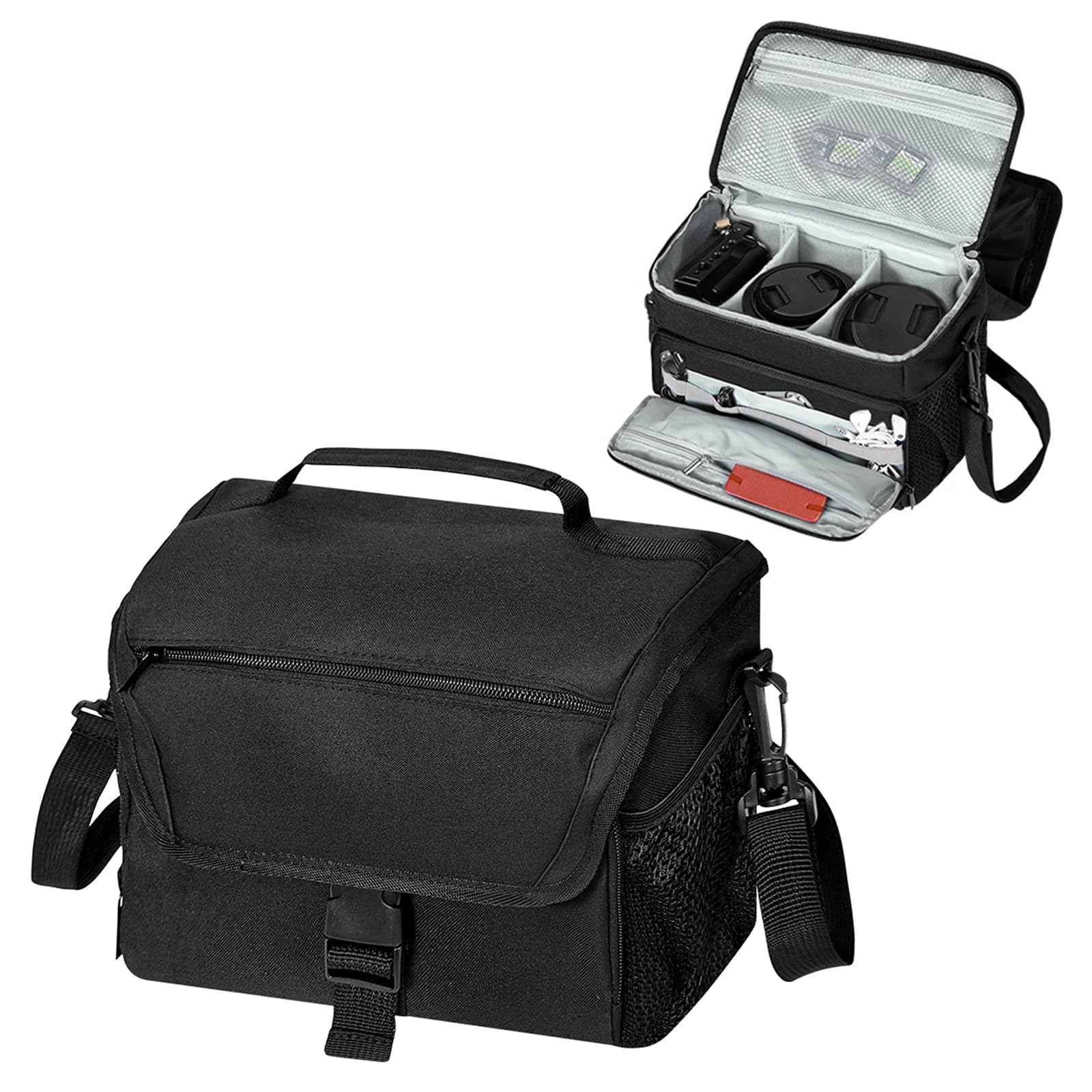 Étui Compact Antichoc pour numérique avec Poche antivol et pour Appareil Photo de Voyage à Doublure Douce