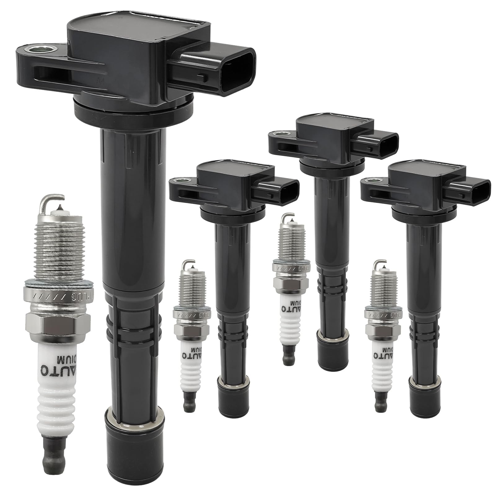 UF311 Ignition Coil Pack 30520-PNA-007 and Iridium Spark Plugs 92213 Set of 4PCS Compatible with Honda Accord 2003-2017,Civic 2002-2011 2016-2024,CR-V 2002-2019,Element 2003-2011&Acura 2.0L 2.4L L4