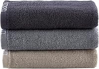 rsmon Cotton Gym Towels (Pack of 3) 35"x12" - Soft, Highly Absorbent 100% Cotton Fitness Towels for Training, Running & Workouts