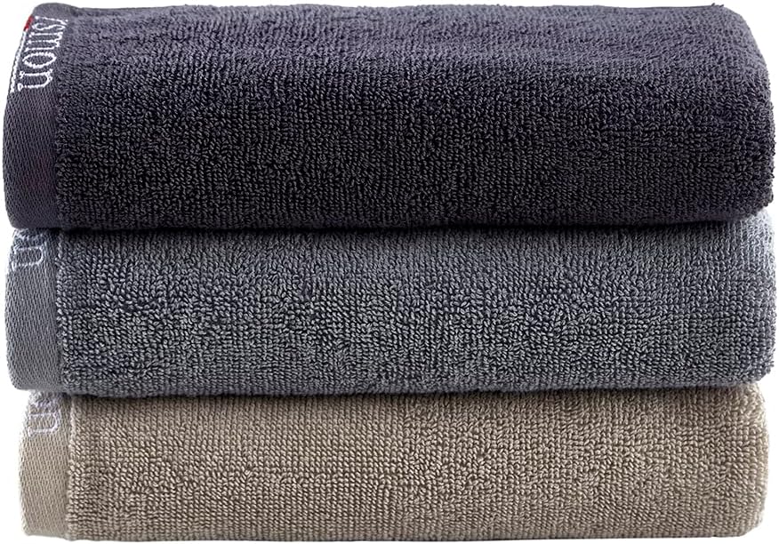 Cotton Gym Towels 35"x12",(Pack of 3) Gym, Training, Fitness, Running Towel Cotton Towel