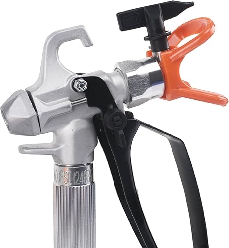 Miniatura 2 de Valu-Air Pistola de pintura sin aire 820 de alta presión 3600 PSI con punta de boquilla reversible 517 para pintura exterior/imprimación, con junta