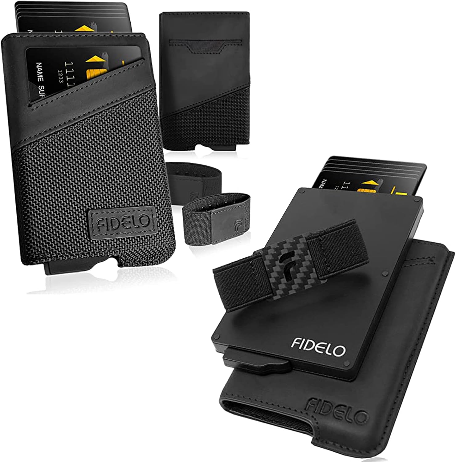 Fidelo Minimalist Wallets Card Wallet Hybrid RFID Wallets