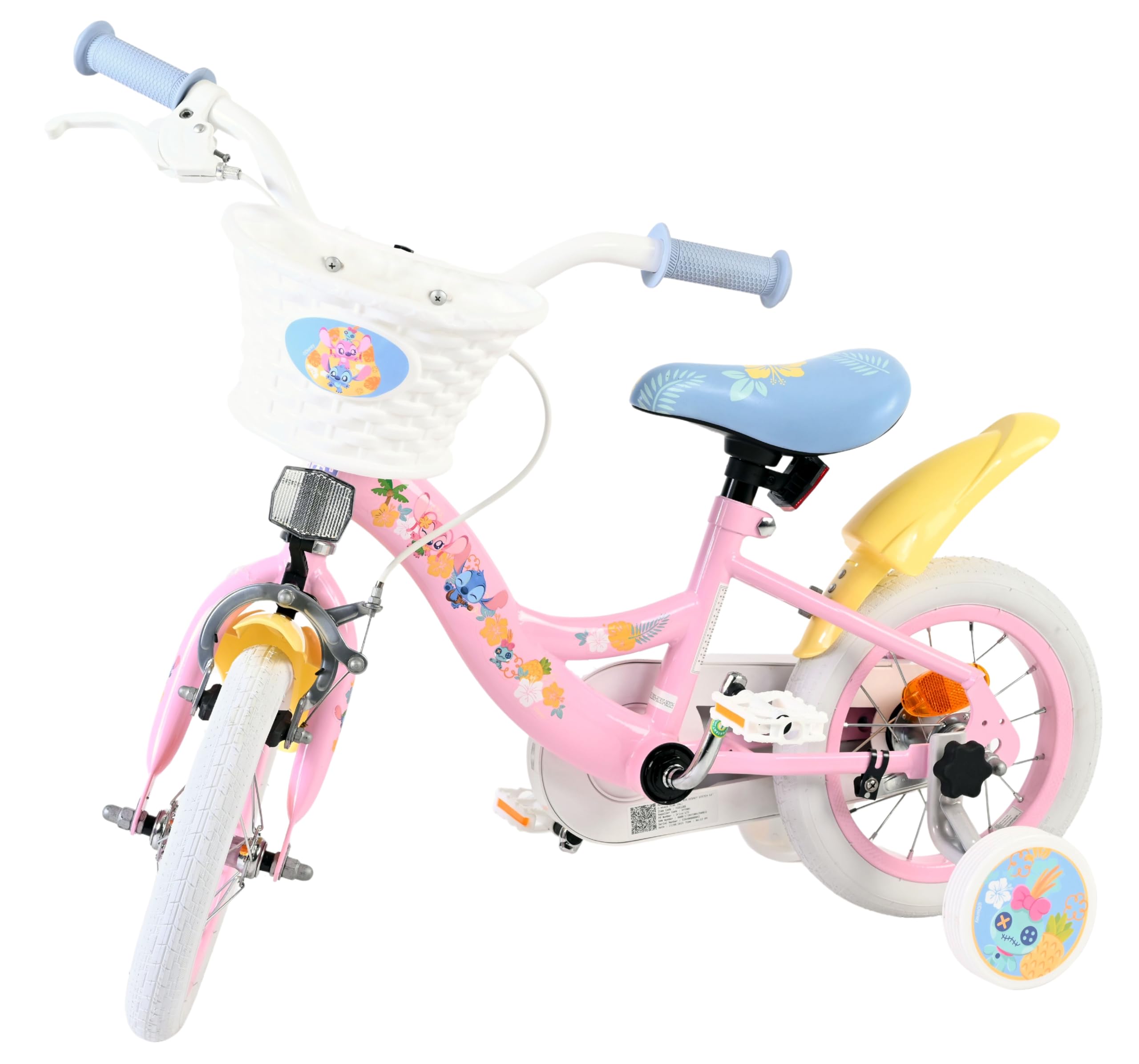 Volare Kinderfahrrad 12, 14, 16 Zoll für Mädchen und Jungen 3–6 Jahre – Offiziell Lizenziert mit Charaktermotiv – Stützräder, Rücktrittbremse und Handbremse
