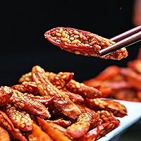 Vista 4 de aceite de sésamo asiático sin aceite Chili Crisp, picante chile crujiente Para aderezos de ramen, aderezos para ensaladas, sushi extra umami.