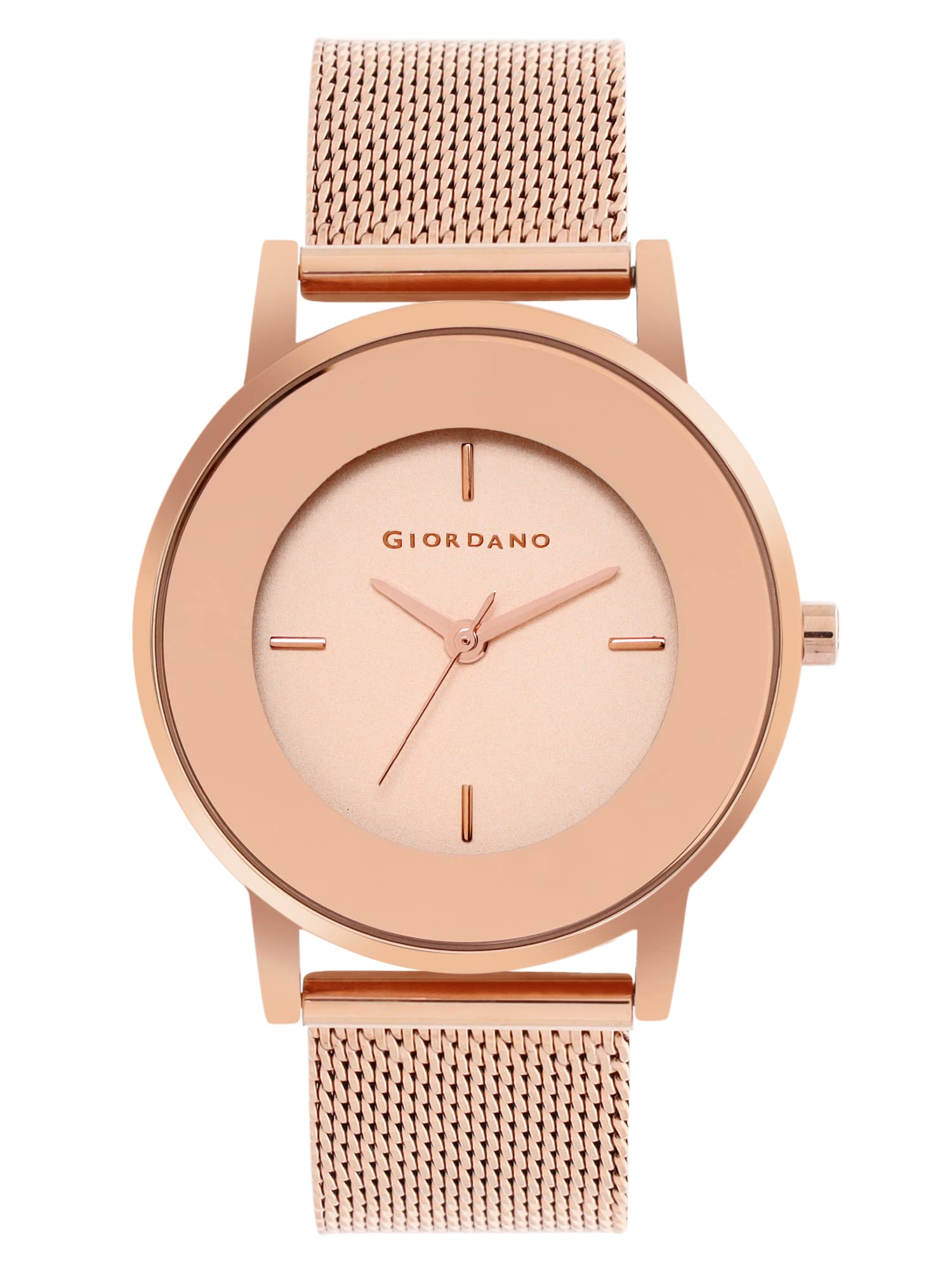 Giordano Analog Watch for Women with Stylish Mesh Band Water Resistant Fashion Watch|3 Hands Mechanism Wrist Watch for Ladies to Compliment Your Look/Ideal Gift for Female - A2052 (B01N0NC0JJ) Amazon Price History, Amazon Price Tracker