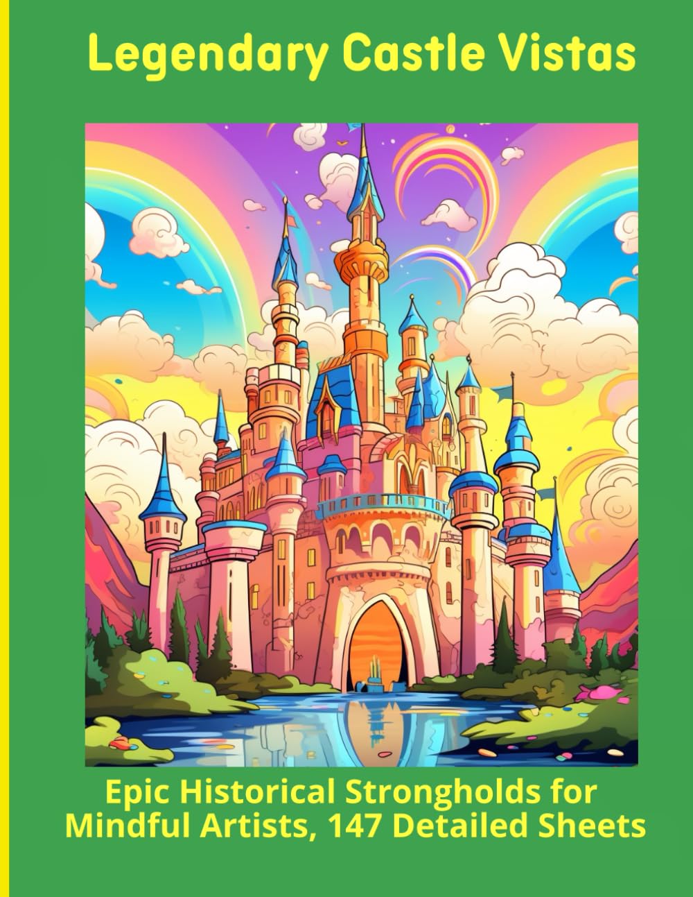 Legendary Castle Vistas: Epic Historical Strongholds for Mindful Artists, 147 Detailed Sheets