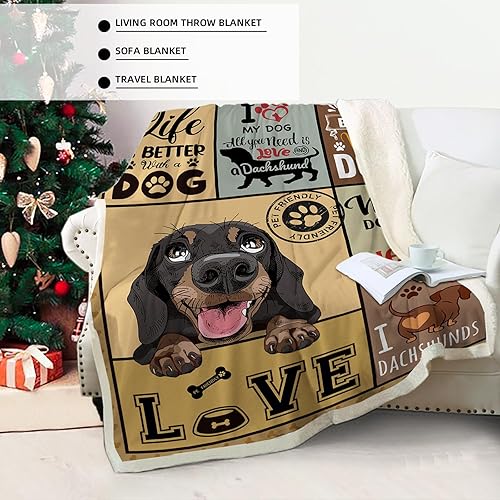 Miniatura 6 de Manta de felpa para perro, regalo para niñas, mujeres, niños, My Dog is My Heart, mantas de microfibra de vellón cálido para sofá, silla, Halloween