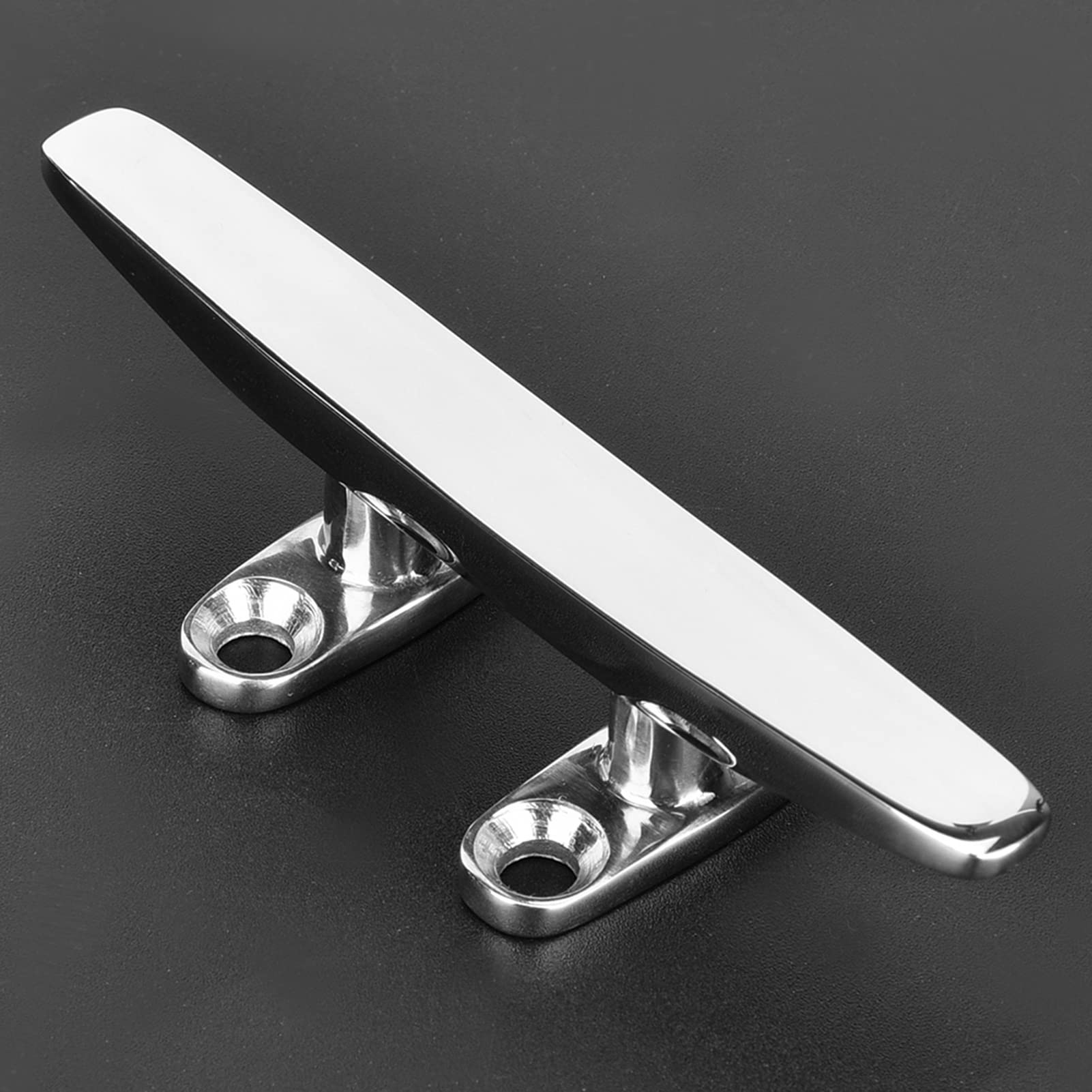 Ymiko Boat Cleats, Dock Cleat Mirror Polished Boat Light Accessory Stainless Steel Boat Cleat Boat Dock Cleats Base Cleat Marine Rope Base (4 Inch)