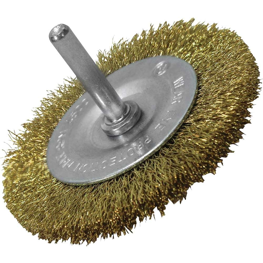 Faithfull Faiwbs75cb Wire Brush 75Mm X 0.20 X 6Mm Shank